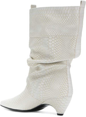 Stella McCartney faux-python slouchy boots