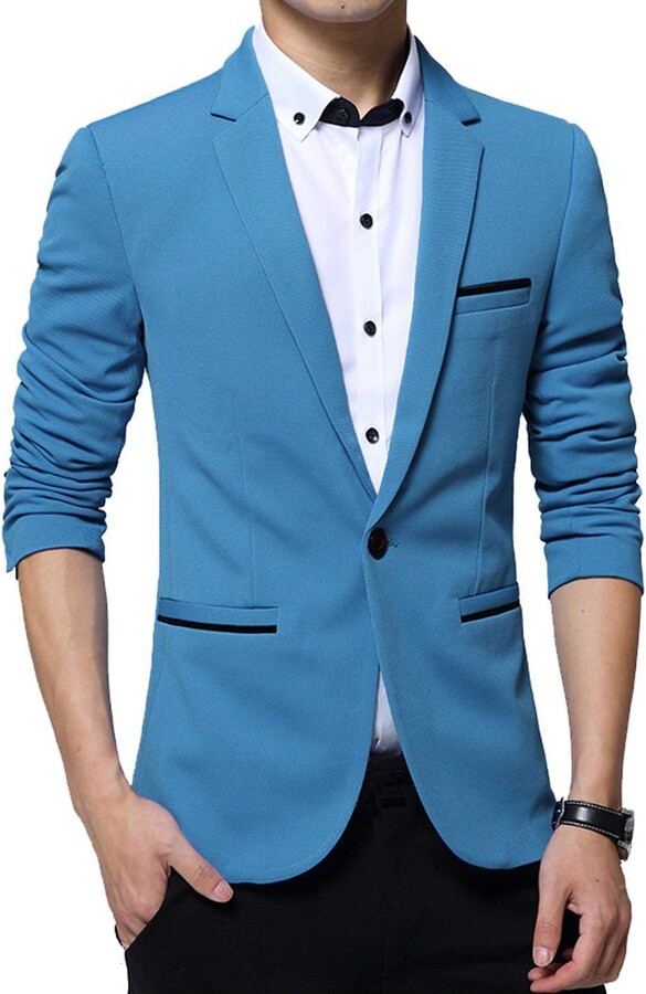 sky blue coat for men