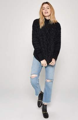 Amuse Society Cool Winds Cable Knit Sweater