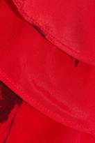 Thumbnail for your product : Preen Line Esther Asymmetric Printed Satin-crepe Midi Dress