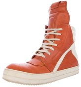 Thumbnail for your product : Rick Owens Geobasket High-Top Sneakers