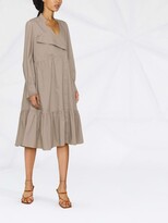 Thumbnail for your product : Dorothee Schumacher Ruffle-Hem Shirt Dress
