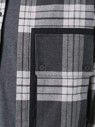 Helmut Lang patch pocket plaid shirt