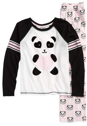 PJ Salvage Panda Monium Two-Piece Pajamas