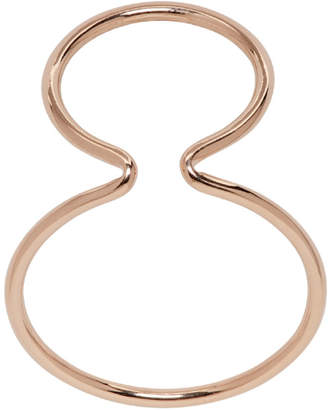 Saskia Diez Gold Wire Double Ear Cuff