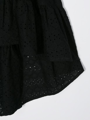 MonnaLisa Eyelet-Lace Tiered Skirt