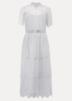 Phase Eight Ginnie Lace Tiered Midi Dress
