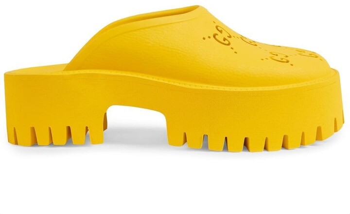 yellow gucci trainers