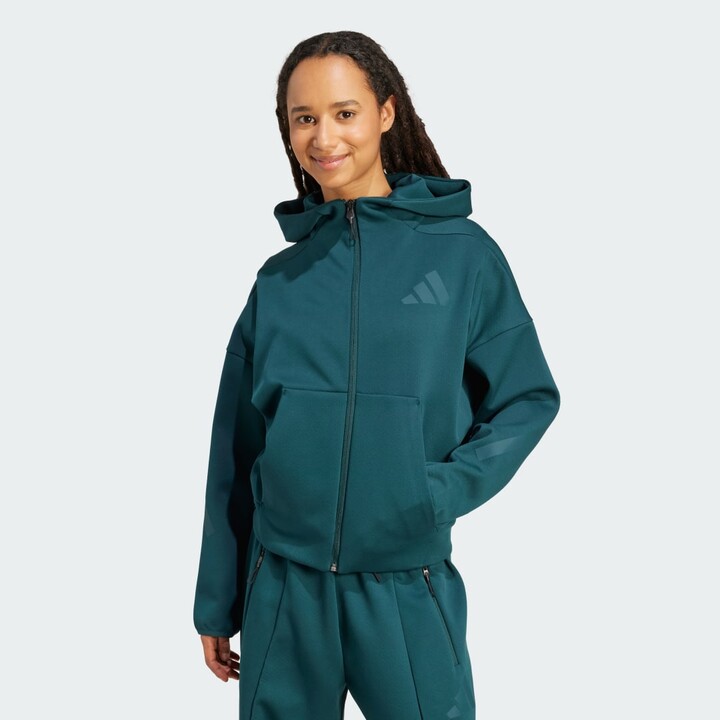 adidas Z.N.E. Full-Zip Hoodie Aurora Ivy XS Womens
