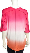 Thumbnail for your product : Young Fabulous & Broke Aleen Ombre Exposed Seam Top, Fuchsia Ombre