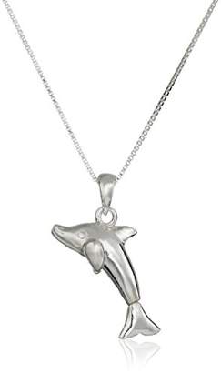 Sterling Chain with Dolphin Pendant Necklace