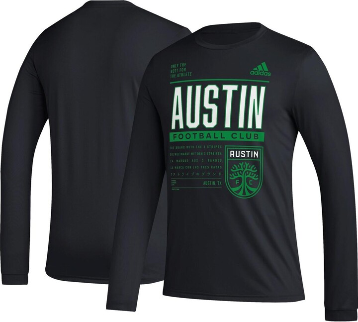 adidas Men's Black Austin Fc Club Dna Long Sleeve Aeroready T-Shirt