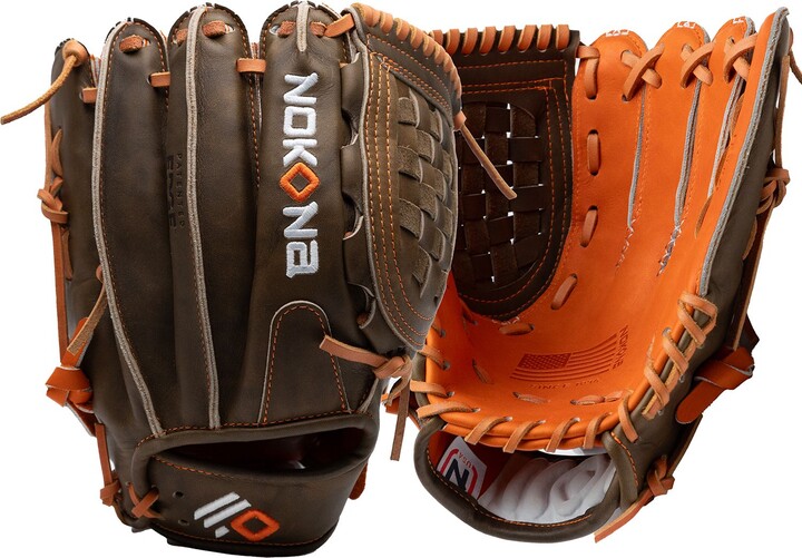 Nokona 12” Hunt Season Series Glove, Men's, Olive/Orange