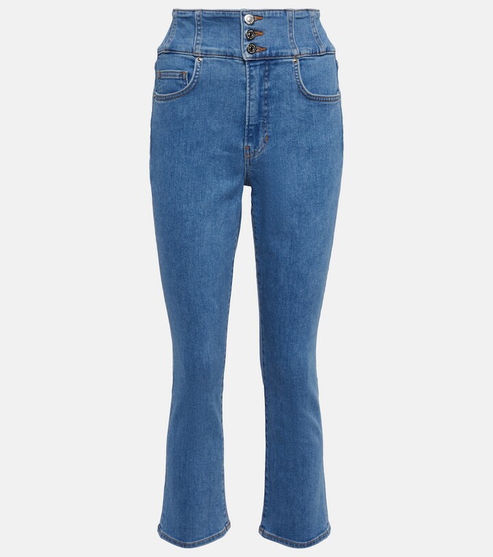Veronica Beard Carly high-rise kick-flare jeans