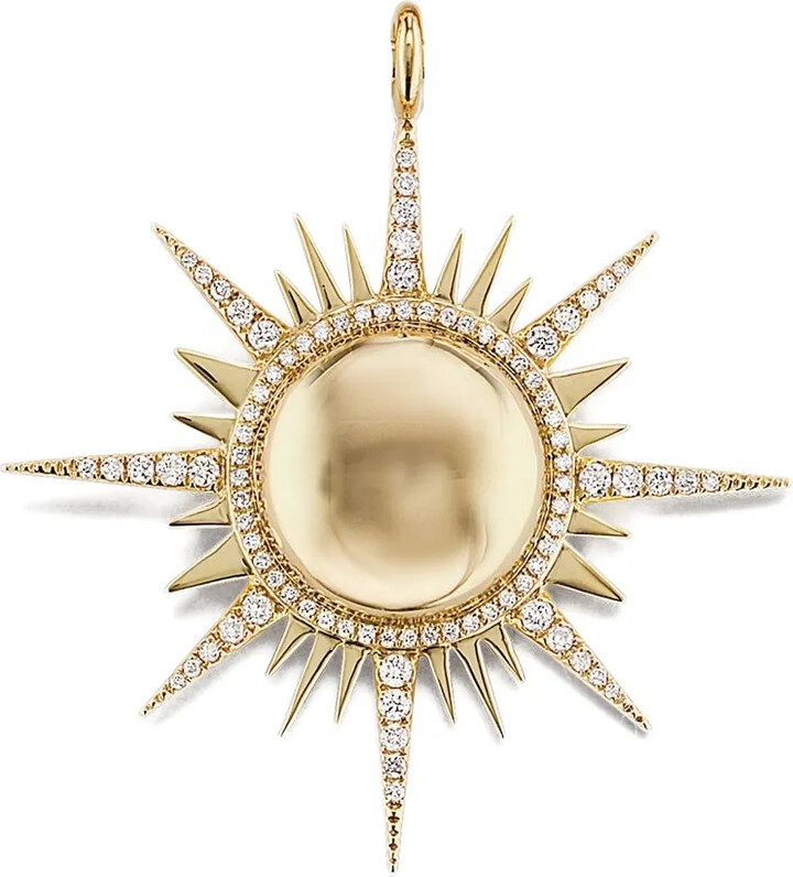 Sorellina 18K yellow gold II Sole diamond pendant