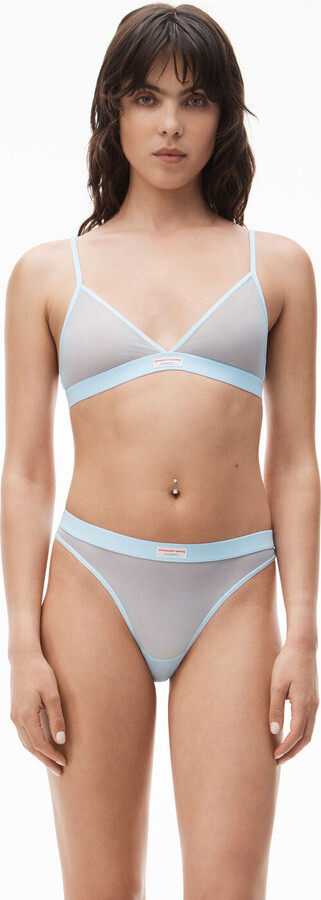 Alexander Wang Triangle Bra In Athletic Mesh - ShopStyle
