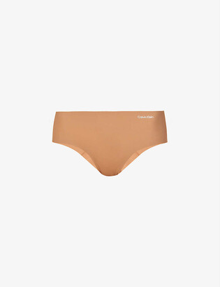 Calvin Klein Invisibles Hipster logo-print stretch-jersey briefs -  ShopStyle Panties