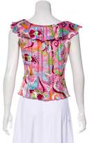 Thumbnail for your product : Alberto Makali Sleeveless Textured Top