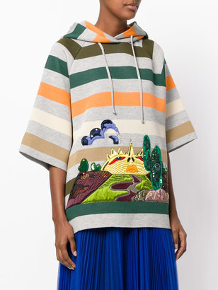 Marc Jacobs embroidered striped sweatshirt