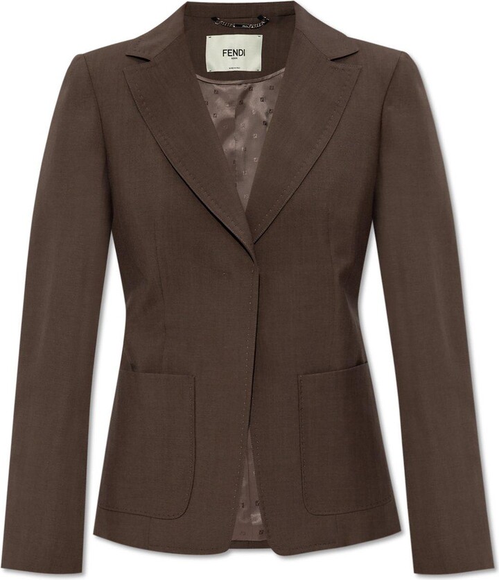 Fendi Single-breasted Tailored Blazer