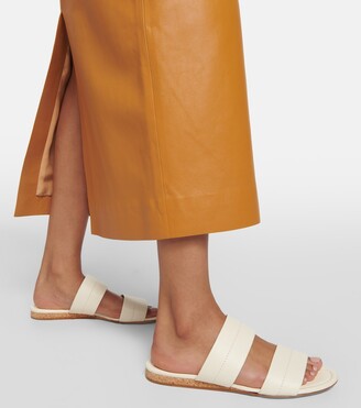 Gabriela Hearst Lora leather sandals - ShopStyle