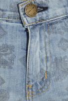 Thumbnail for your product : Current/Elliott The Stiletto paisley-print low-rise skinny jeans