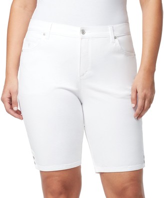 gloria vanderbilt amanda bermuda shorts plus size