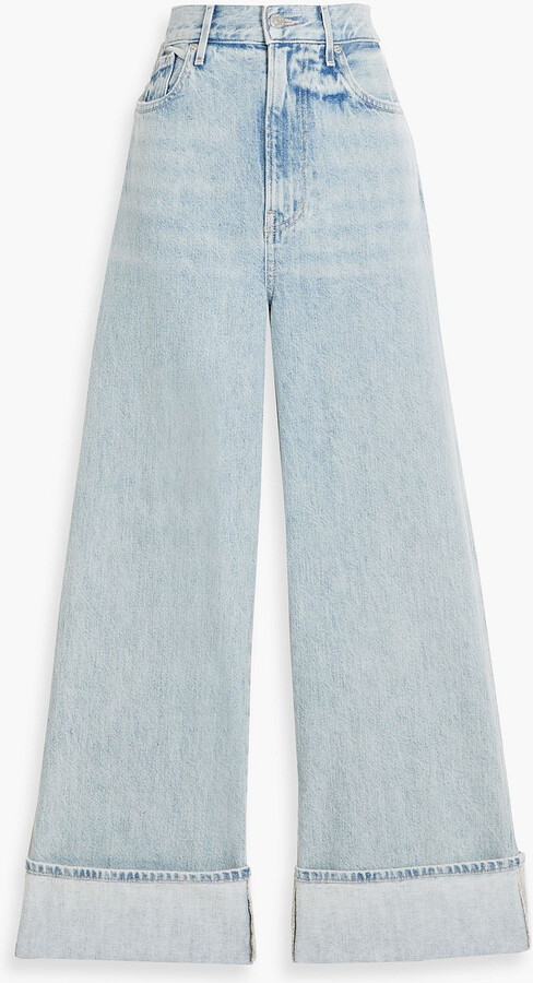 Veronica Beard Taylor cropped high-rise wide-leg jeans