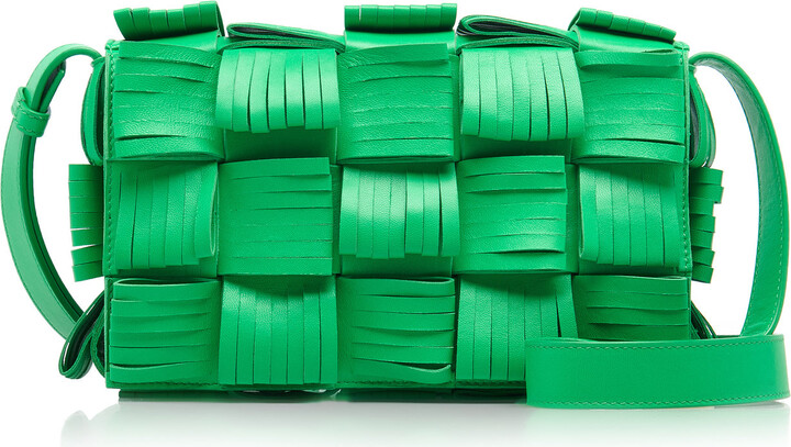 Bottega Veneta The Cassette Fringed Leather Bag