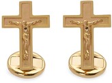 Thumbnail for your product : Dolce & Gabbana 18kt yellow gold Sicily cross cufflinks