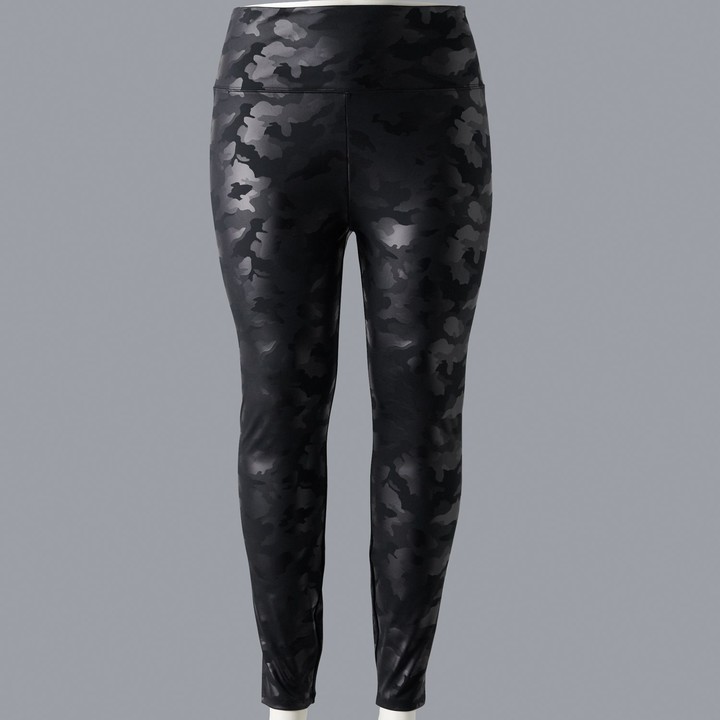 women's simply vera vera wang cuffed denim capri leggings