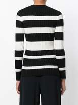 Thumbnail for your product : Proenza Schouler Striped V-Neck Knitted Top