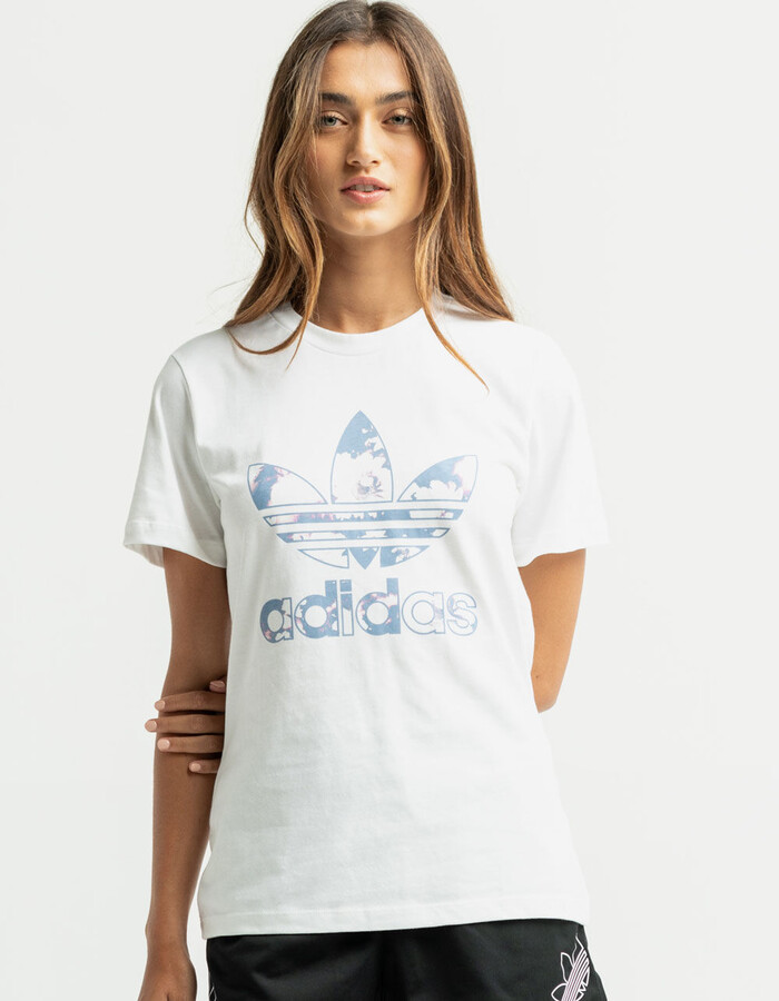 Women Adidas Floral Shirt | Shop the world's largest collection of fashion  | ShopStyle