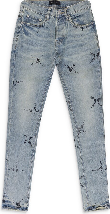 Purple Brand Blue Star Monogram P001 Skinny Jeans