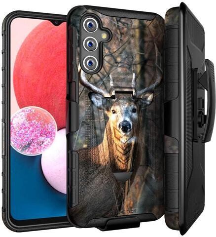 Samsung Galaxy A14 5G 6.8' (2022) Rome Tech Dual-Layer Holster Case - Camo Deer