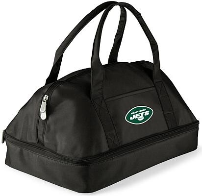 Picnic Time Family of Brands Officially Licensed NFL New York Jets Black Potluck Casserole Tote