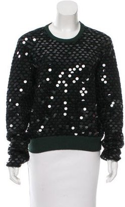 Cédric Charlier Patterned Sequin Sweater