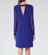Thumbnail for your product : Reiss Cersei LACE SLEEVE SHIFT DRESS