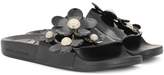 Marc Jacobs Flower-embellished slide sandals