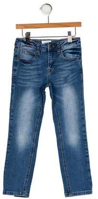 Hudson Girls' Five Pockets Straight-Leg Jeans