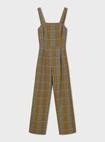 Thumbnail for your product : Miss Selfridge PETITE Pale Yellow Checked Jumpsuit