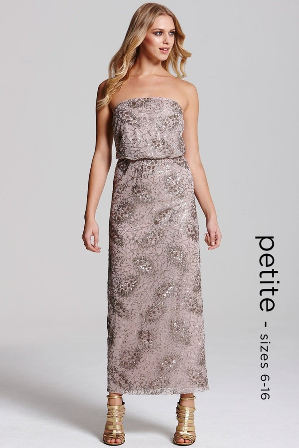 bandeau maxi dresses uk