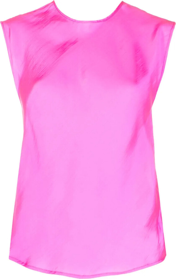 Forte Forte Sleeveless Satin Blouse