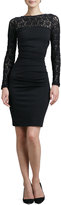 Thumbnail for your product : Nicole Miller Long-Sleeve Textured Lace Cocktail Dress