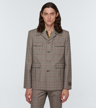 Gucci Houndstooth wool jacket