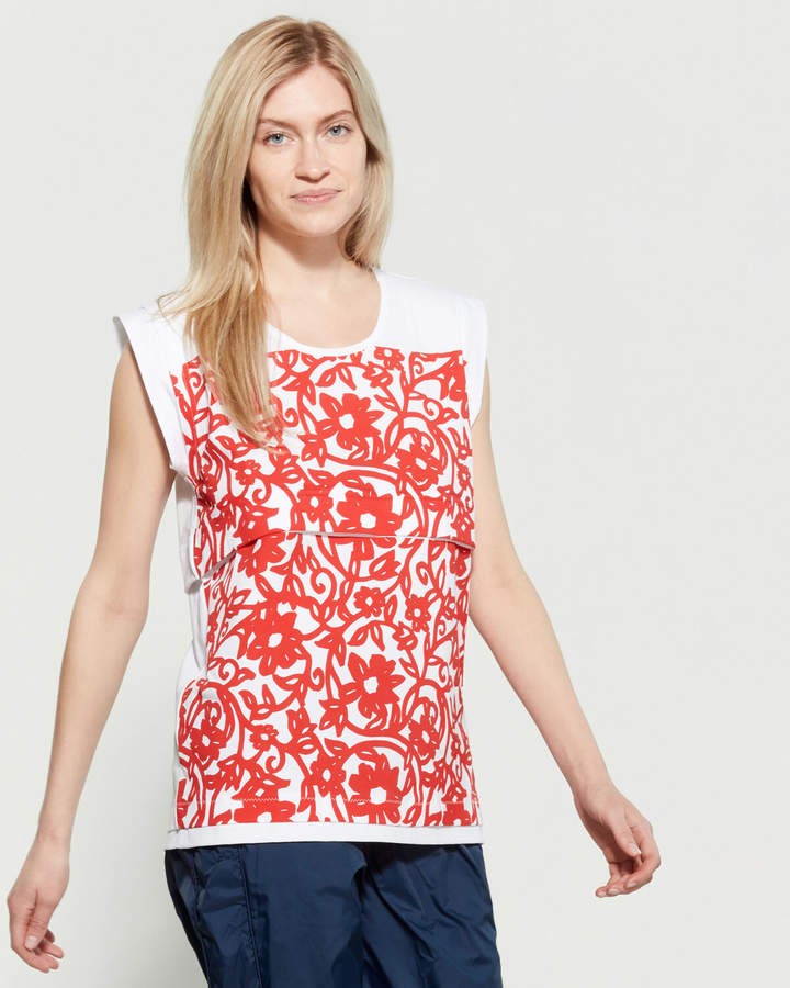 adidas by Stella McCartney White & Red Flower Tank adidas by Stella McCartney White & Red Flower Tank