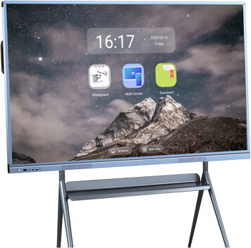 JYXCN Smart Board 75 Inch Touch Screen Computer, All-in-One Interactive Whiteboard, Dual System Cloud Sharing for Effortless Teamwork Ideal for Classr