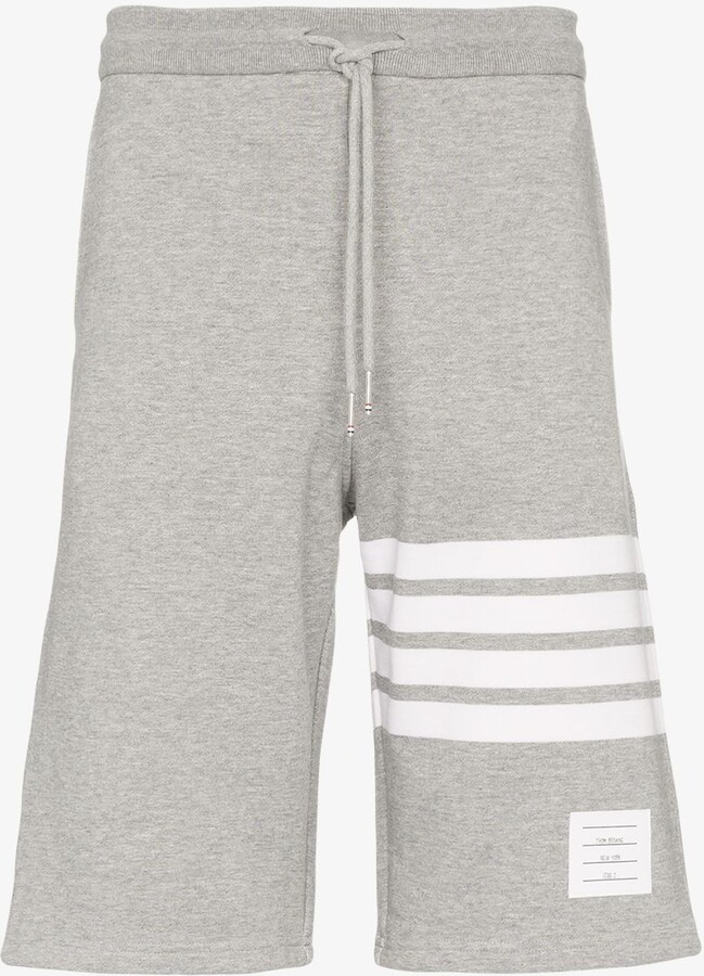 Thom Browne Grey 4-Bar Stripe Track Pants