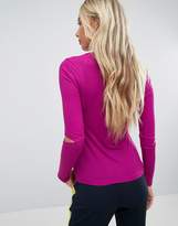 Thumbnail for your product : Brave Soul Top With Cut Out Elbow Detail And Eyelets