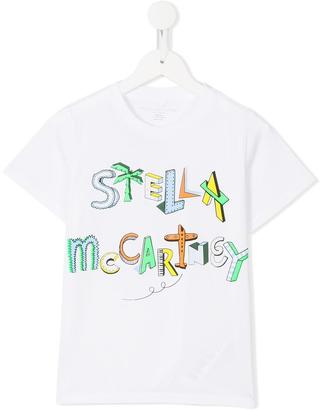 Stella McCartney Kids Skywriting T-shirt